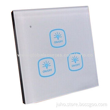 Glass touch switch gang, 2-way/3-way